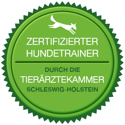 Zertifizierter Hundetrainer durch die Tierärztekammer Schleswig-Holstein